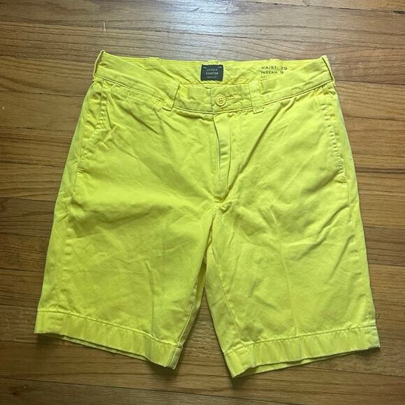 J. Crew Yellow Stanton Shorts - Picture 1 of 9